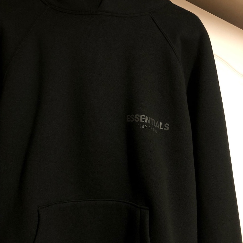 Fear Of God Black Pullover Hoodie SS21